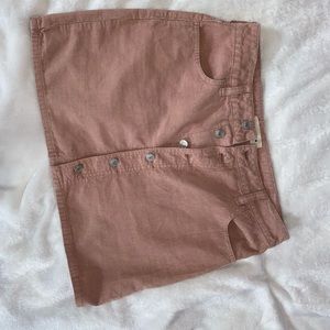 Light pink short skirt